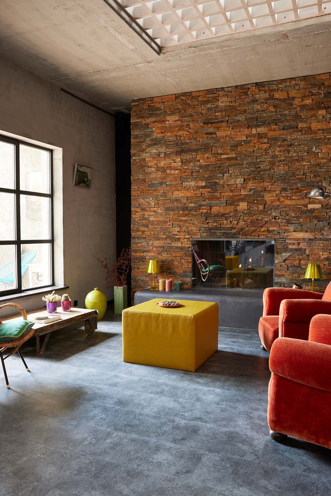 Lamett Parquetvinyl Caldera Basalt 300 x 600 – sfeerbeeld van de fabrikant