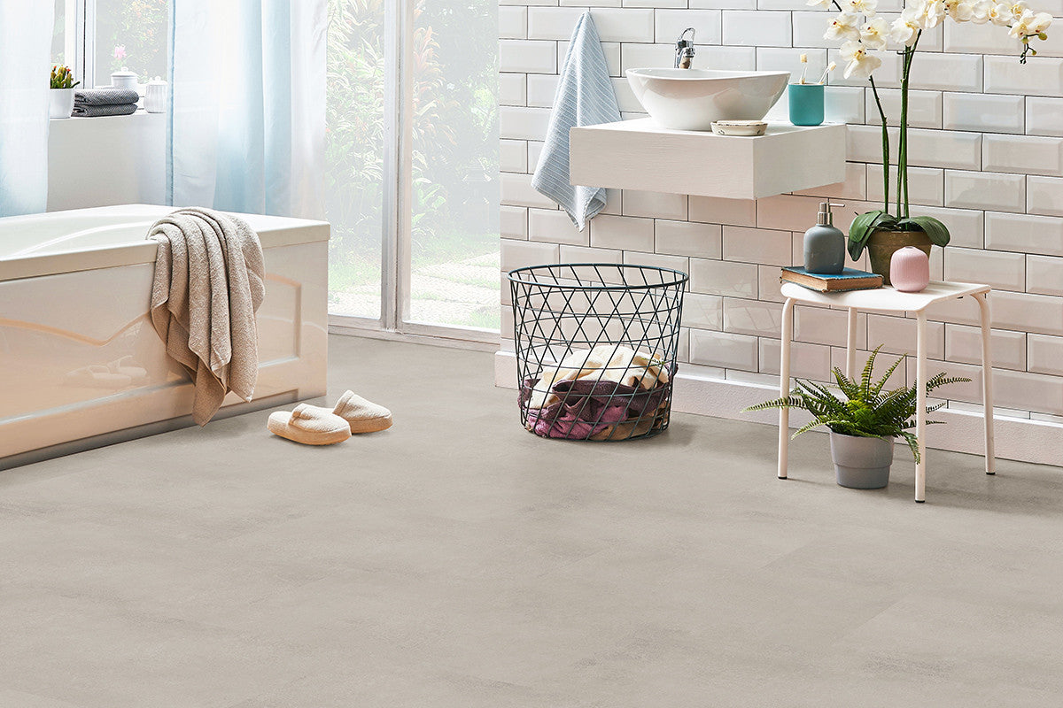 Lamett Parquetvinyl Caldera Concrete Salt 405 x 810 – sfeerbeeld van de fabrikant