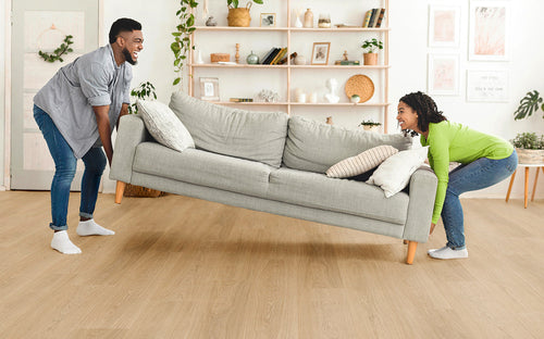 Enia ARTIX Oak Fresh XL plank – Dryback vinyl – sfeerbeeld – enia flooring