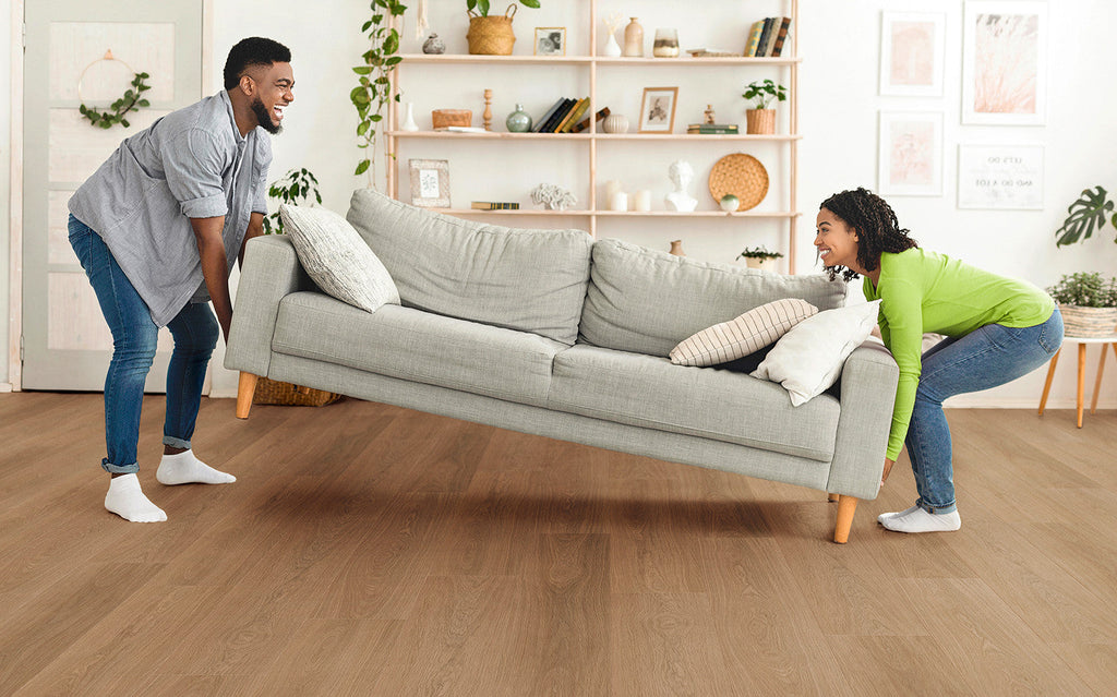 Enia ARTIX Oak Amber XL plank – Click vinyl – sfeerbeeld – enia flooring
