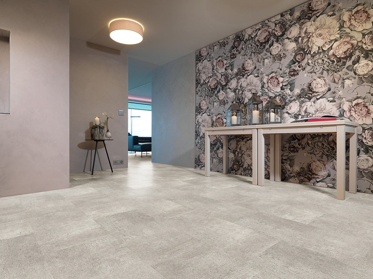 Enia ADORIA Travertine Rose – Click vinyl – sfeerbeeld – enia flooring