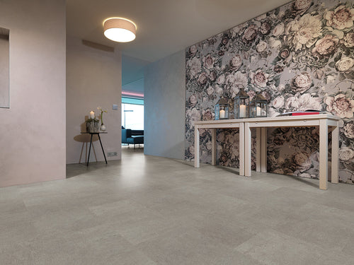 Enia ADORIA Travertine Grey – Click vinyl – sfeerbeeld – enia flooring