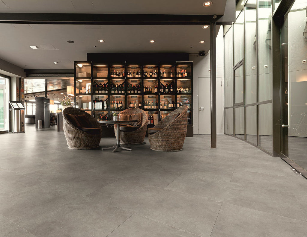 Enia M&M MELLAU Concrete Grey Light – Click vinyl – sfeerbeeld – enia flooring