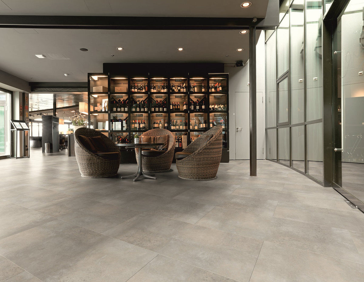 Enia M&M MONACO Concrete Shell Grey – Dryback vinyl – sfeerbeeld – enia flooring