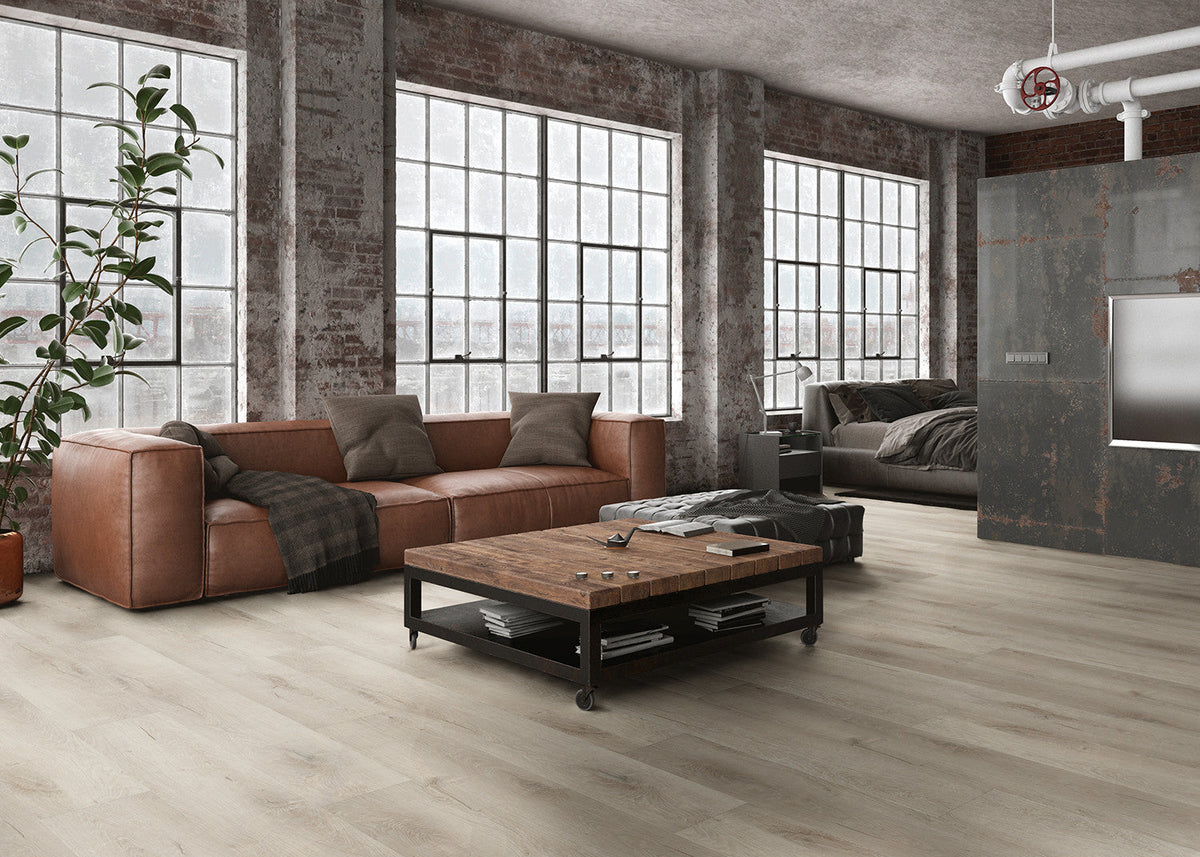 Enia LARIX Oak White – Dryback vinyl – sfeerbeeld – enia flooring