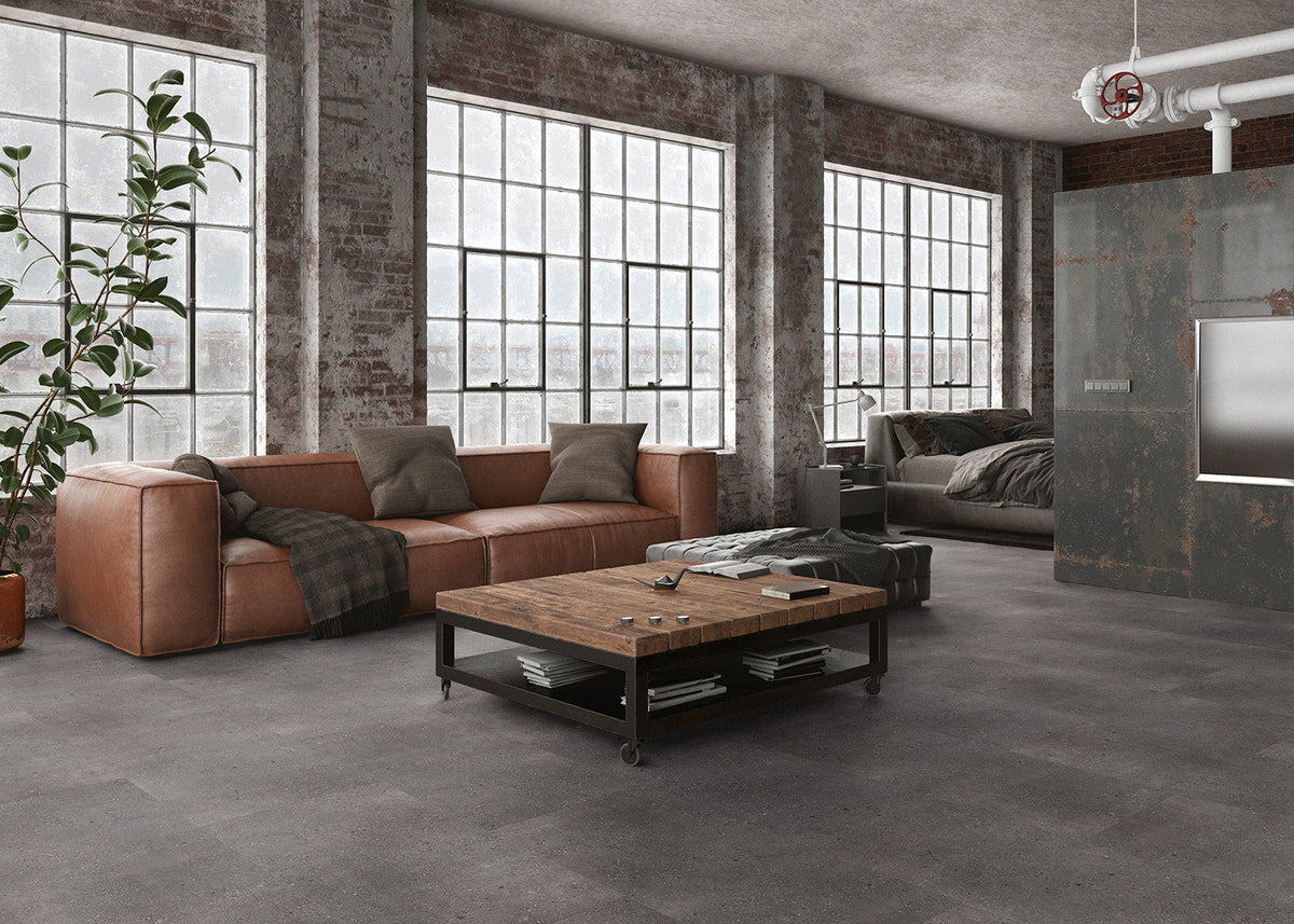Enia LARIX Stone Dark – Click vinyl – sfeerbeeld – enia flooring