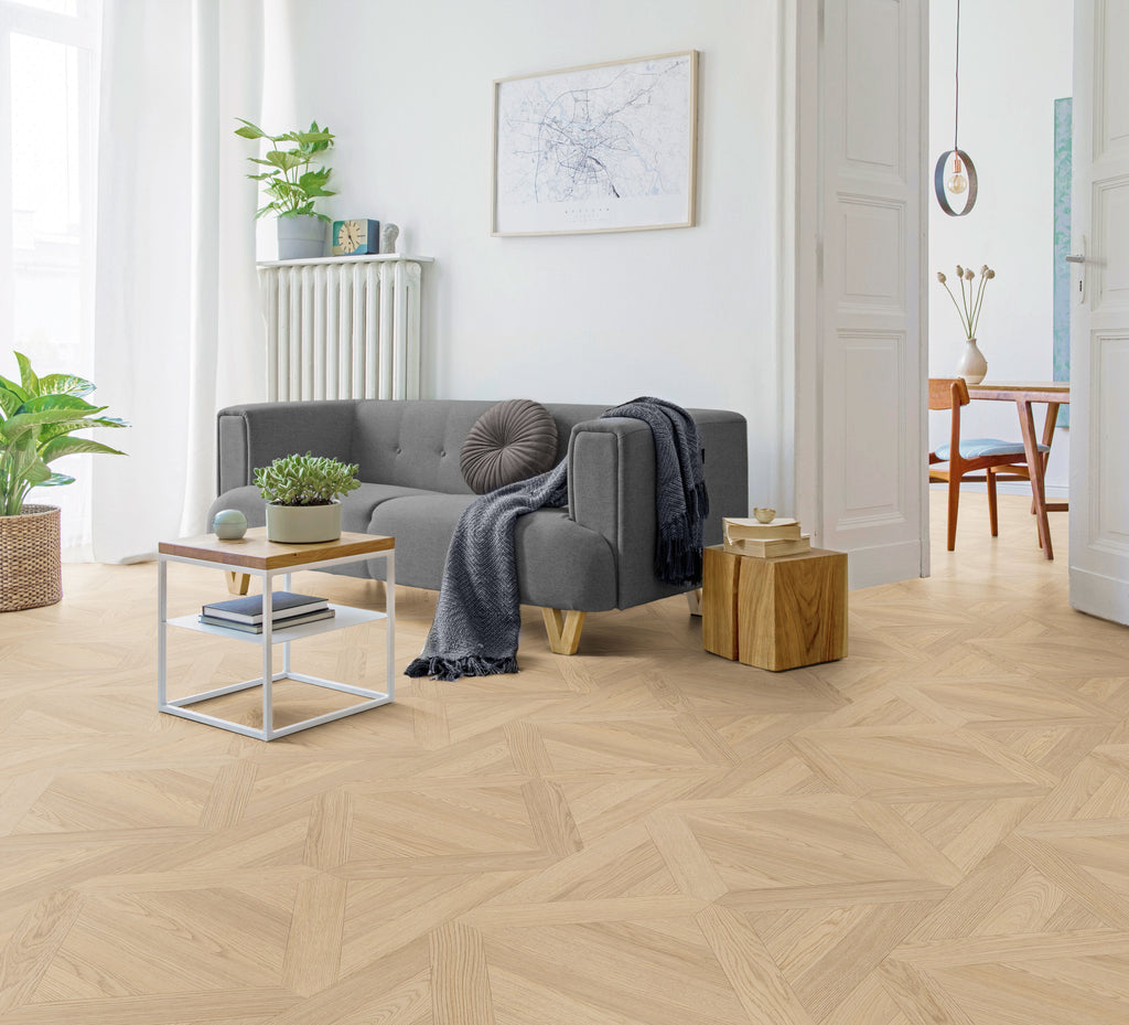 Enia JAZZ X Oak Cream Versailles paneel – Click vinyl – sfeerbeeld – enia flooring