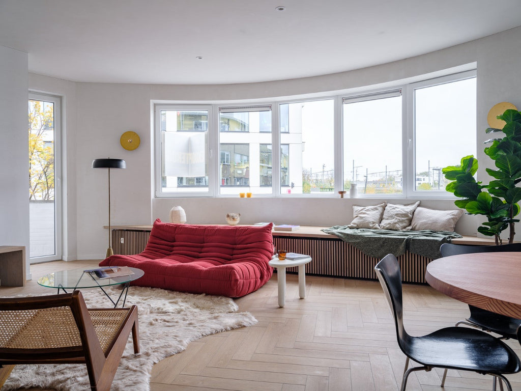 Lamett Parquetvinyl Sava Sand Herringbone – sfeerbeeld van de fabrikant